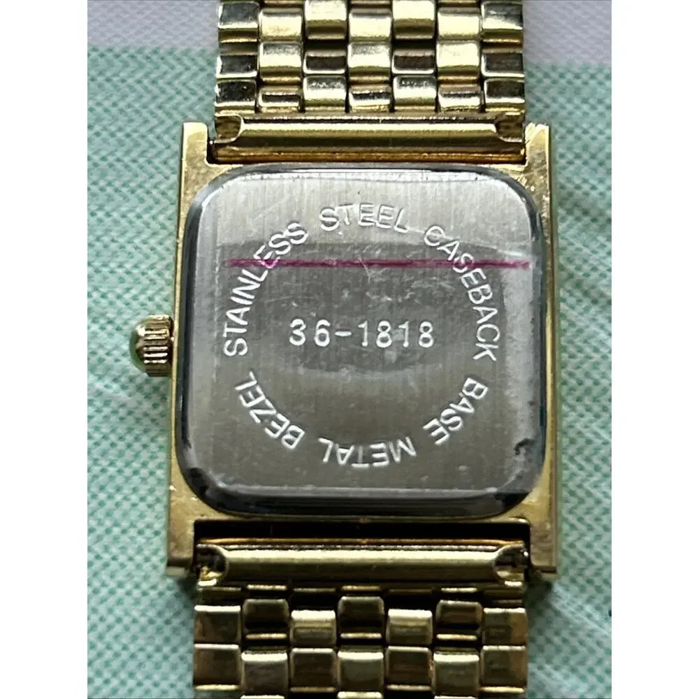 Gold Tone White Dial Women’s Quartz Watch